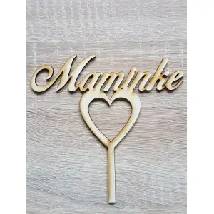 Wooden stake made to measure width 15cm For Mom