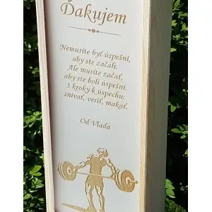 Holzkiste für Wein Dank an den Trainer 2
