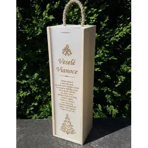 Holzverpackung für 1 Flasche