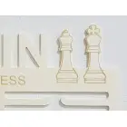 Wooden medal holder with laser engraving 45cm chess