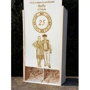 Wooden gift box engraving from PHOTO to measure 2x0.75l 2