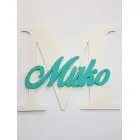 Drevené písmeno s menom cca 30cm - S - Sebastián