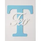 Drevené písmeno s menom cca 30cm - S - Sebastián