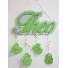 Meno s obrysom a údajmi Theo