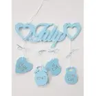 Geschenk für einen kleinen Jungen mit einem Namen mit Herzen und Details William