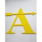 Buchstabe mit Pfeil Höhe 30cm