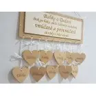 Tabuľka 30x15cm babke a dedkovi (do 10ks srdiečok)