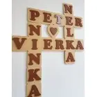 Scrabble vaše mená na stenu 2,50€/za písmenko