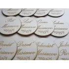 Míľnikové kartičky kruhy 10cm set 12ks