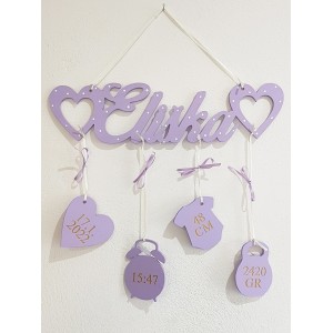 Geschenk für ein Mädchen mit dem Namen Eliška mit Herzen und Details