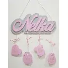 Geschenk von Paten - Name mit Hintergrund und Details - Hugo