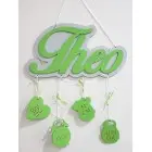 Geschenk von Paten - Name mit Hintergrund und Details - Hugo