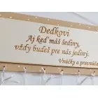 Tabelle 30x15cm für Opa (bis zu 10 Herzen)