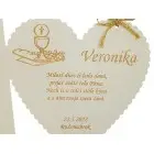 Pamiatka na 1. sväte prijímanie stojan srdce