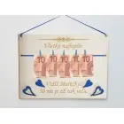 Gratulationstafel 30x22cm siehst du 40 ist nicht so viel - gelb