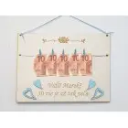 Gift for a 50th birthday wooden plaque 30x22cm