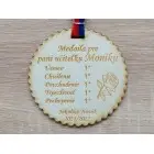 Darček pre pani učiteľku medaila 9cm