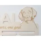 Drevený držiak na medaile s laserovaním 45cm plemeno Peruánsky naháč