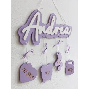 Der Name Andrea an der Wand mit Hintergrund und Informationen 2