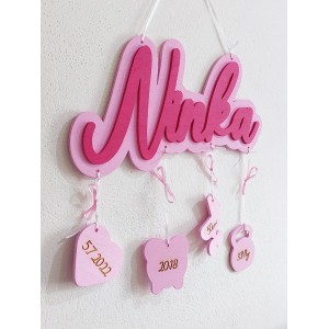 Name on the wall Ninka with background and details 2