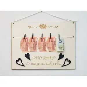 Drevená tabuľka 30x22cm vidíš 40 nie je až tak veľa 2