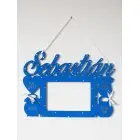 Fotorámik s menom na stenu farba červená