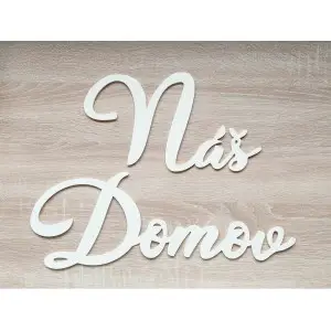 Wooden sign - Our home 70cm