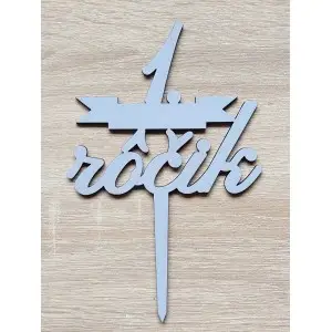 Custom wooden cake topper 1st birthday painted