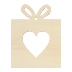 Geschenk mit einem Herzchen 9x7 cm