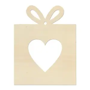 Gift with a heart 9x7 cm