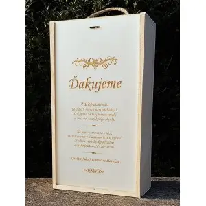 Dankeschön-Weinkiste für 2x0,75l Wein