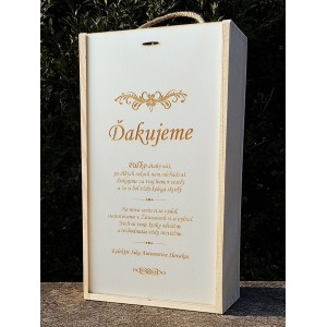 Geschenkbox aus Holz für Wein 2x0,75l