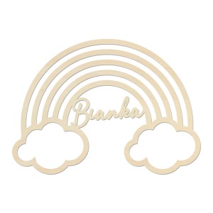 Regenbogen mit dem Namen nach Maß 30cm Rainbow