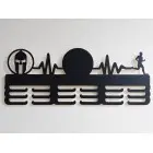 Holzmedaillenständer 55cm TRIFECTA SPARTAN - schwarz