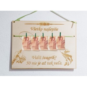 Geschenk für einen Fischer Holzschild 30x22cm ANGLER