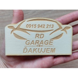 Advertising magnets rectangle 60x110x3mm