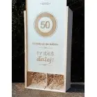 Wooden gift box for 2x0.75l wine - gift for 50th birthday - brand