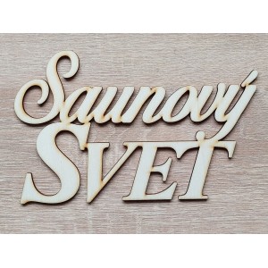 Nápis Sauna 20cm laserovaný | LYMFY.sk | Sauna