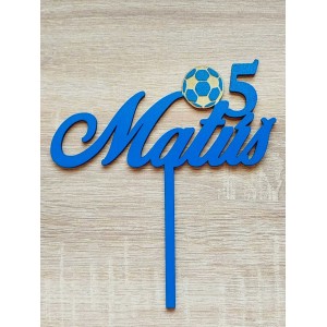 Custom-made wooden punch with the name Matúš, width 15...