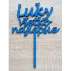 Custom wooden sign with the name width 15cm painted - red