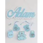 Name Adam with background and details + pet kitten