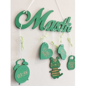 5 hanging accessories with the name Maxík and the animal tiger 2