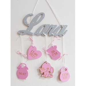 5 hanging accessories with the name teddy bear