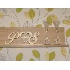 Svadobný stojan s vašimi iniciálkami