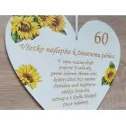 Drevené srdiečko 30cm + venovanie NA MIERU