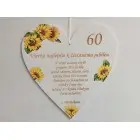 Drevené srdiečko 30cm + venovanie NA MIERU