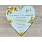 Drevené srdiečko 30cm + venovanie NA MIERU