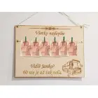 Drevená tabuľka 30x22cm vidíš 60 nie je až tak veľa AUTOBUSÁR