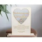 Drevené poďakovanie tetuške stojan