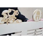 80cm drevený vešiak na medaile s laserovaním ATLETIKA, TRIATLON